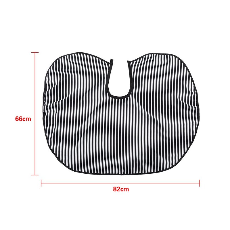 woobles Hair Cutting Barber Cape Apron Hairdressing Salon Gown Bib Vertical Stripes Soft Cloth - Image 5